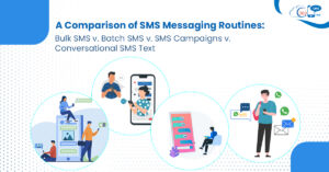 A Comparison of SMS Messaging Routines:  Bulk SMS v. Batch SMS v. SMS Campaigns v. Conversational SMS Text