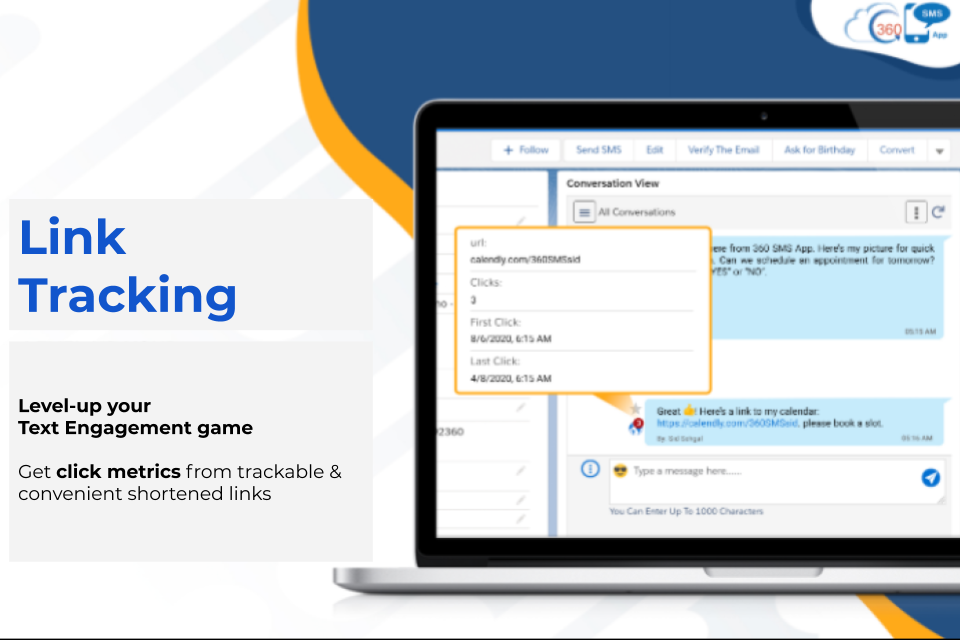 360 Sms App Link Tracking- Level up your Text engagement game