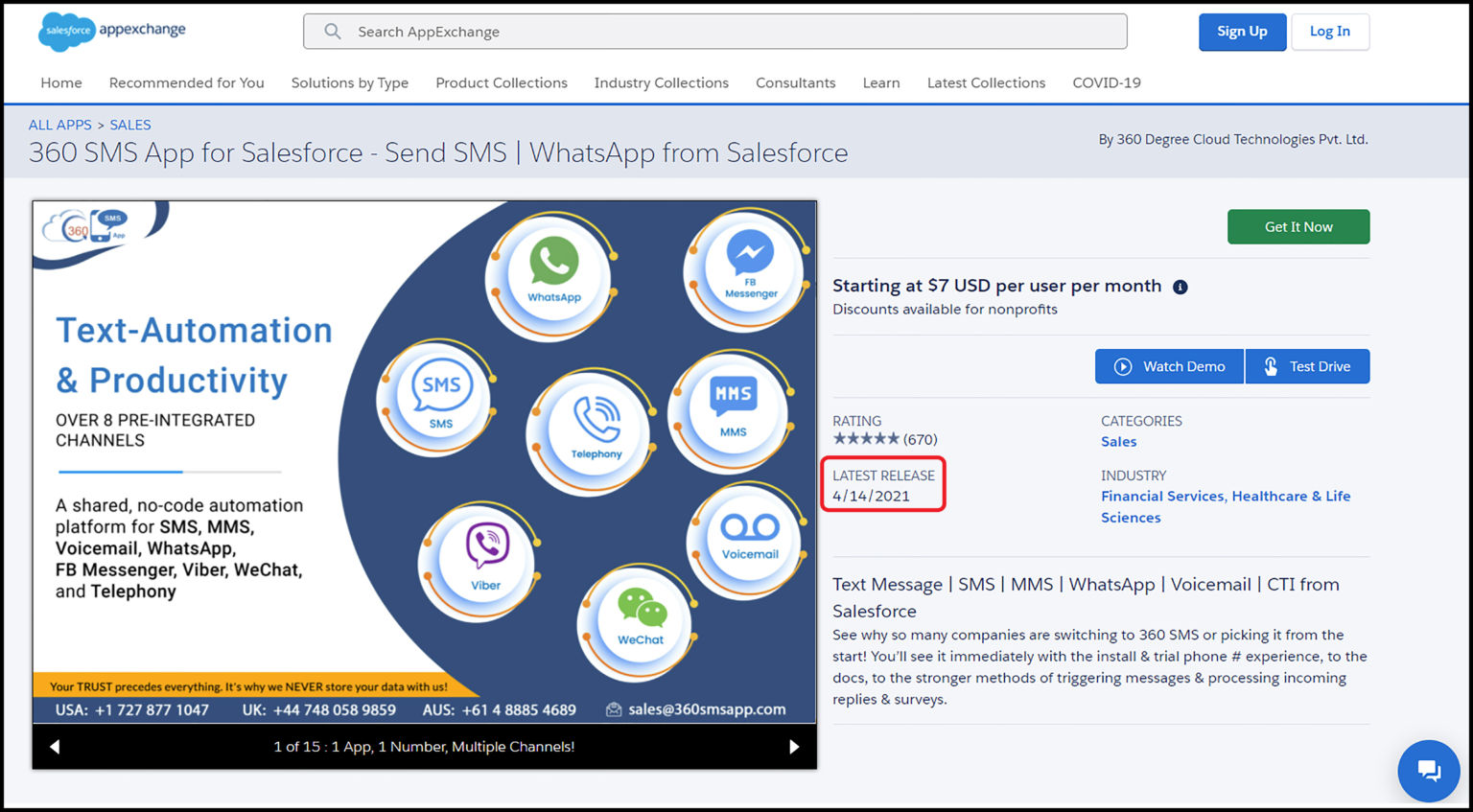 360 Sms App to Text Automations & Productivity