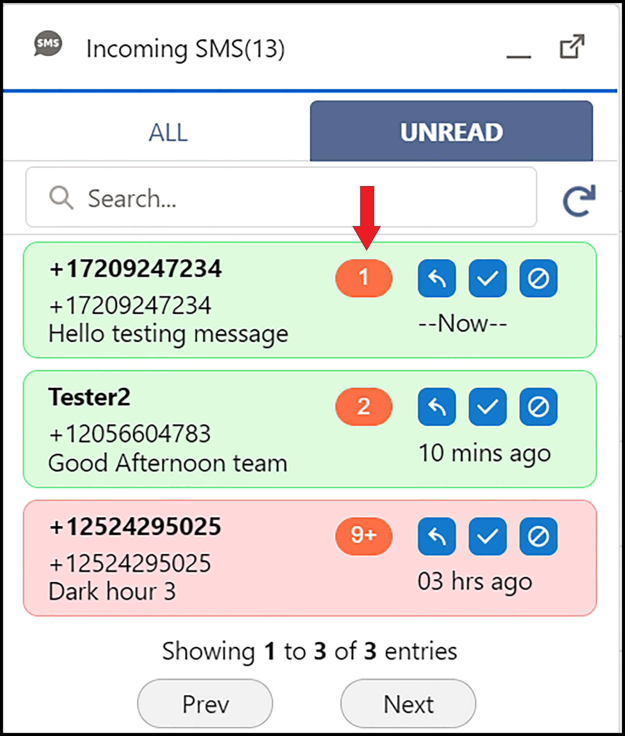 360 Sms App by other Users can perform using the Utility Bar