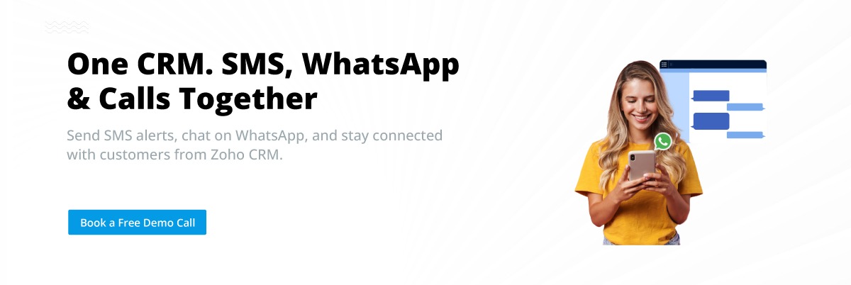 one crm,sms,whatsapp and calls together