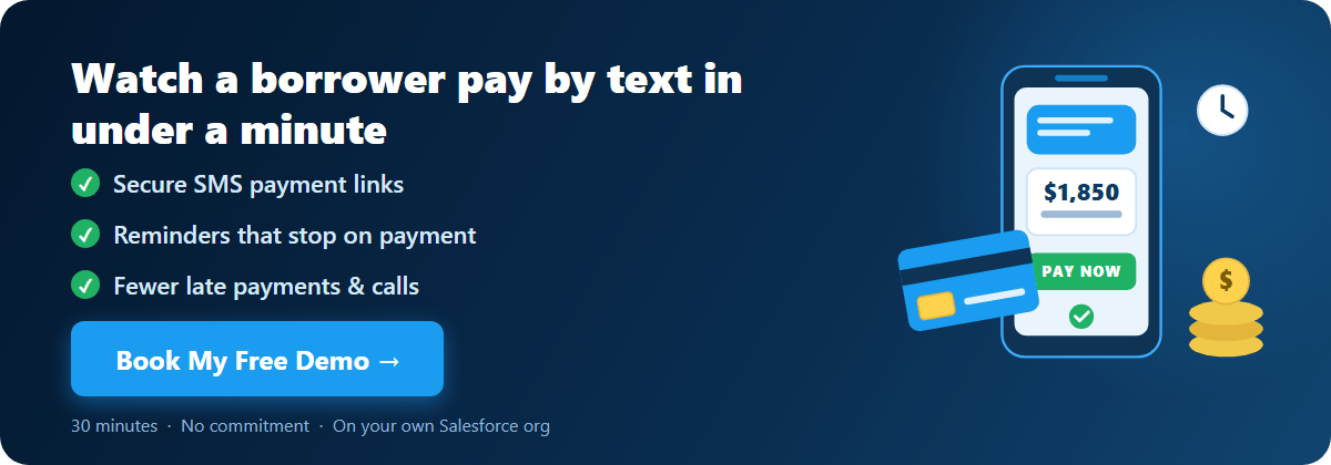 watch a borrower pay by text in under a minute