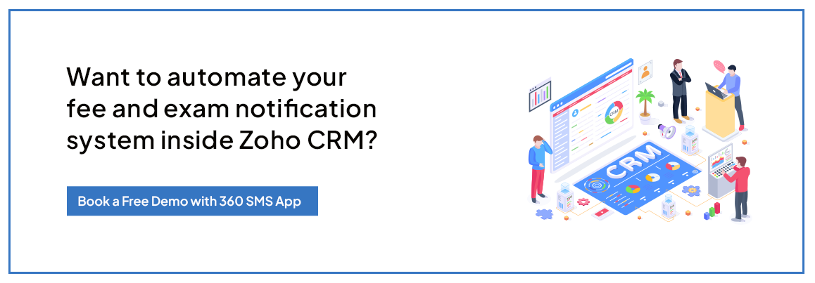 automate your fee and exam notification system inside ZOHO CRM